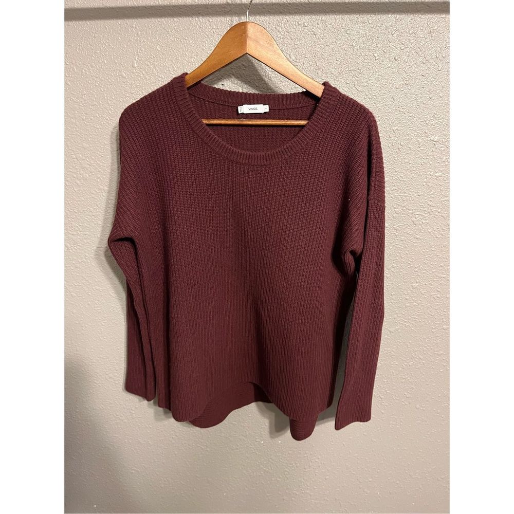 Vince Oversized 100% Cashmere Brown Sweater Size Small